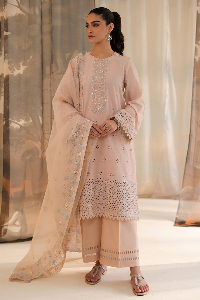 ADOBE ROSE-3PC LAWN EMBROIDERED SUIT