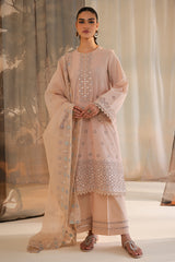 ADOBE ROSE-3PC LAWN EMBROIDERED SUIT