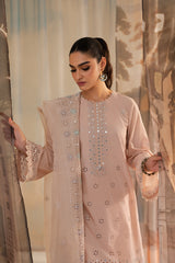 ADOBE ROSE-3PC LAWN EMBROIDERED SUIT