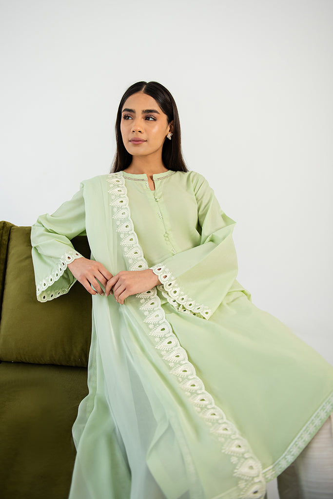 VERDANT SAGE-2PC(SHIRT & DUPATTA)