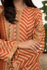 SAFFRON SCARLET-2PC (SHIRT & DUPATTA)