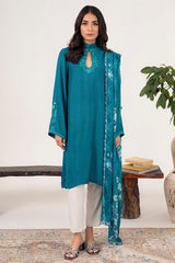 AZURE BLUE-2PC (SHIRT & DUPATTA)