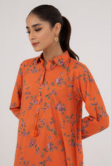 TANGERINE GLOW-2PC (SHIRT & TROUSER)