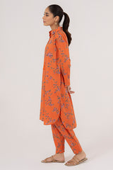 TANGERINE GLOW-2PC (SHIRT & TROUSER)