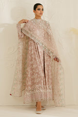 SOVRAN PINK-3PC SILK EMBROIDERED SUIT