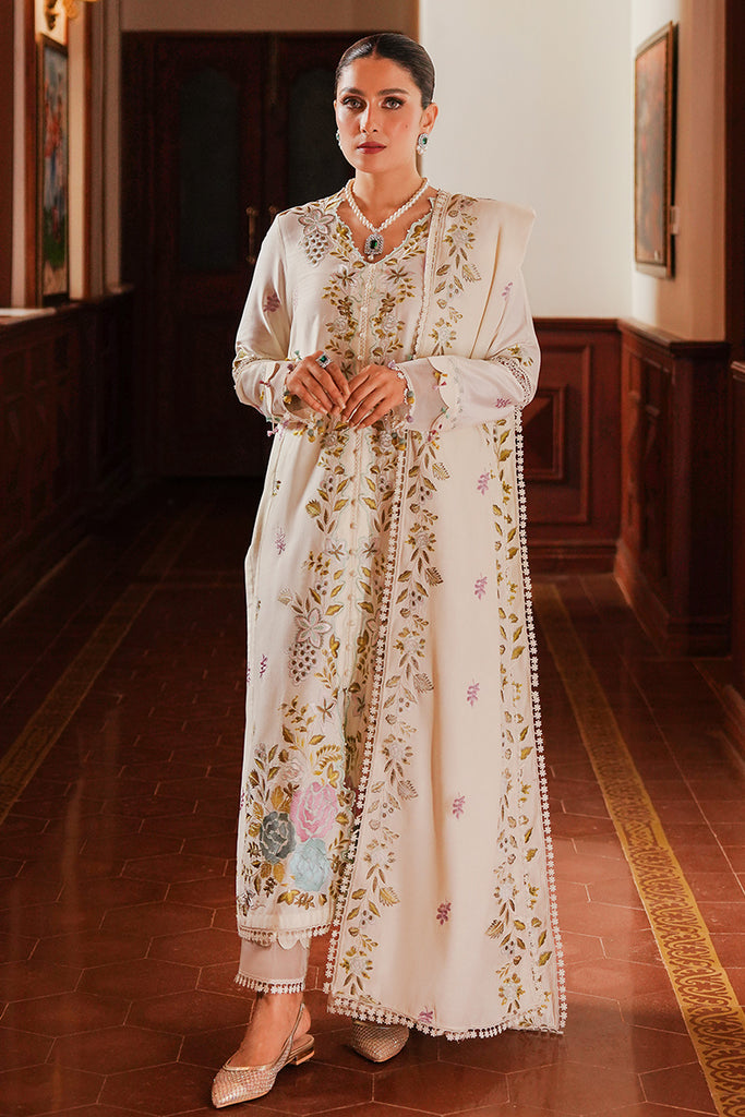 IVORY GARDEN-3 PC (SHIRT, TROUSER & DUPATTA)