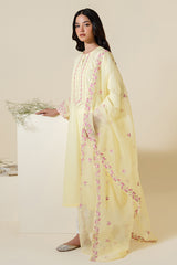 LIME GAROENIA-2 PC (SHIRT & DUPATTA)