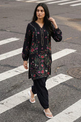 EBONY ESSENCE-2PC LINEN PRINTED SUIT