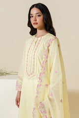 LIME GAROENIA-2 PC (SHIRT & DUPATTA)