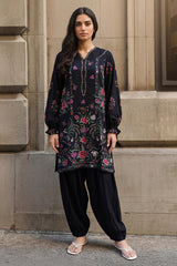 EBONY ESSENCE-2PC LINEN PRINTED SUIT