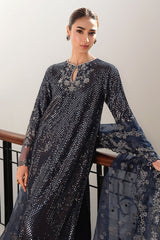 WHISPERING WILLOW-3PC SILK EMBROIDERED PRET
