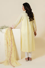 LIME GAROENIA-2 PC (SHIRT & DUPATTA)