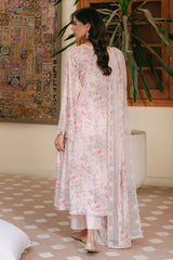 PINK CARNATION-3PC PRINTED CAMBRIC SUIT