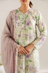 LAVENDER SERENITY-3PC (SHIRT, TROUSER & DUPATTA)