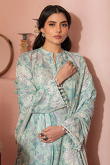 MINT HAZE-3 PIECE PRINTED SUIT