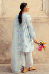 DAWN MIST-3 PIECE LAWN PRINTED SUIT