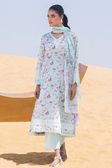 GREY MIST-3 PIECE PRINTED LAWN SUIT