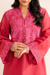 VIVID FUCHSIA-2 PIECE (SHIRT & TROUSER)