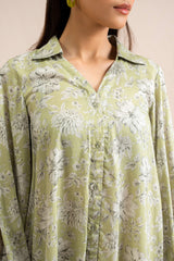 WINTER PEAR PRINTED LINEN SHIRT