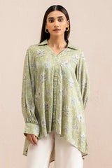 WINTER PEAR PRINTED LINEN SHIRT