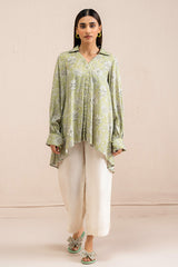 WINTER PEAR PRINTED LINEN SHIRT