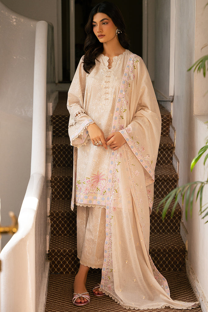 ASHEN AURA-3 PIECE EMBROIDERED LAWN SUIT