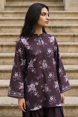 MIDNIGHT BLOSSOM-2PC KHADDAR PRINTED SUIT