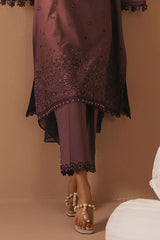 GRAPE AMETHYST- 3PC EMBROIDERED LAWN SUIT