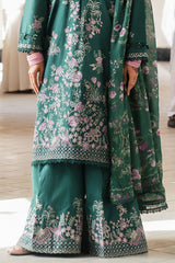 LAUREL GREEN -3PC (SHIRT, TROUSER & DUPATTA)