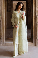 AQUA SERENITY-3PC EMBROIDERED LAWN SUIT