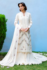 PETAL PARADISE-3PC EMBROIDERED LAWN SUIT