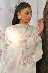 WHISPERING WHITE -3 PIECE EMBROIDERED LAWN SUIT