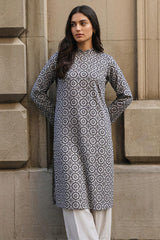 MOSAIC NOIR-2PC LINEN PRINTED SUIT
