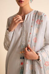 PEARL BLUE-2 PIECE (SHIRT & DUPATTA)