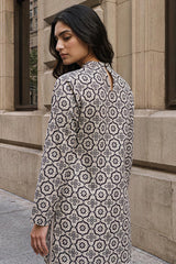 MOSAIC NOIR-2PC LINEN PRINTED SUIT