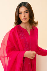 CHIC FUCHSIA-2PC (SHIRT & DUPATTA)