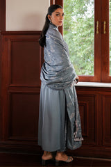 SERENITY BLUE-3PC (SHIRT , TROUSER & DUPATTA)