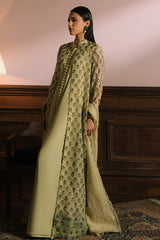 GLEAMING GOLD-4PC NET EMBROIDERED SUIT