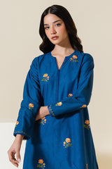 INDIGO ZEAL EMBROIDERED SHIRT