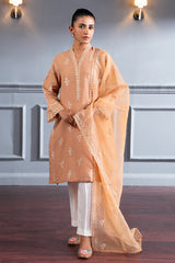 SUBDUED RUST-2 PC (SHIRT & DUPATTA)