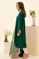 FOREST GREEN-2PC (SHIRT & DUPATTA)