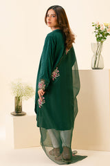 FOREST GREEN-2PC (SHIRT & DUPATTA)