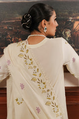 IVORY GARDEN-3 PC (SHIRT, TROUSER & DUPATTA)