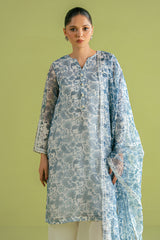 CERAMIC BLUE-2 PC (SHIRT & DUPATTA)