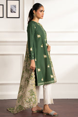 FOREST GREEN-2 PIECE (SHIRT & DUPATTA)