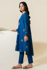 INDIGO ZEAL EMBROIDERED SHIRT