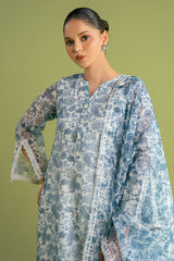 CERAMIC BLUE-2 PC (SHIRT & DUPATTA)