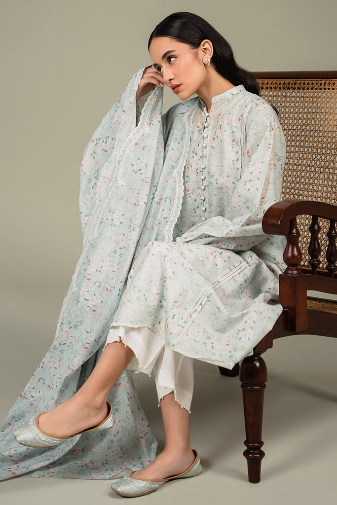 AQUA WHISPER-2PC (SHIRT & DUPATTA)
