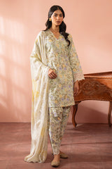 AQUA PLUSH-3 PC (SHIRT, DUPATTA & TROUSER)