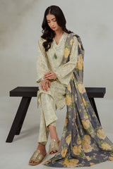 TENDER CARNATION-3 PIECE (SHIRT & DUPATTA)